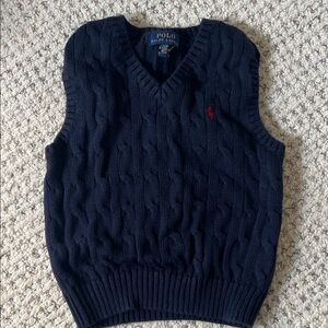Polo by Ralph Lauren boys Dark Blue V-Neck Sweater Vest size 3T